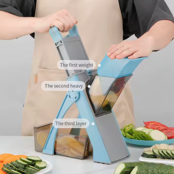 All-in-One Manual Vegetable Chopper & Slicer