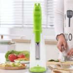 Multifunctional Carrot Peeling Knife Vegetable Fruit Peeler with Storage Box Container