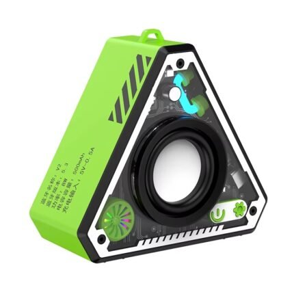 Electronic Mini Party Bluetooth Speaker with RGB Light – TWS Stereo Bass Subwoofer, Outdoor Sound Bar, Mecha Portable Speaker