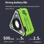 Electronic Mini Party Bluetooth Speaker with RGB Light – TWS Stereo Bass Subwoofer, Outdoor Sound Bar, Mecha Portable Speaker
