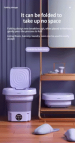 foldable mini washing machine portable automatic rotary dryer UAE