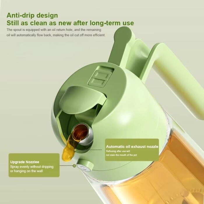 Glass Olive Oil Spray Bottle & Dispenser for Cooking