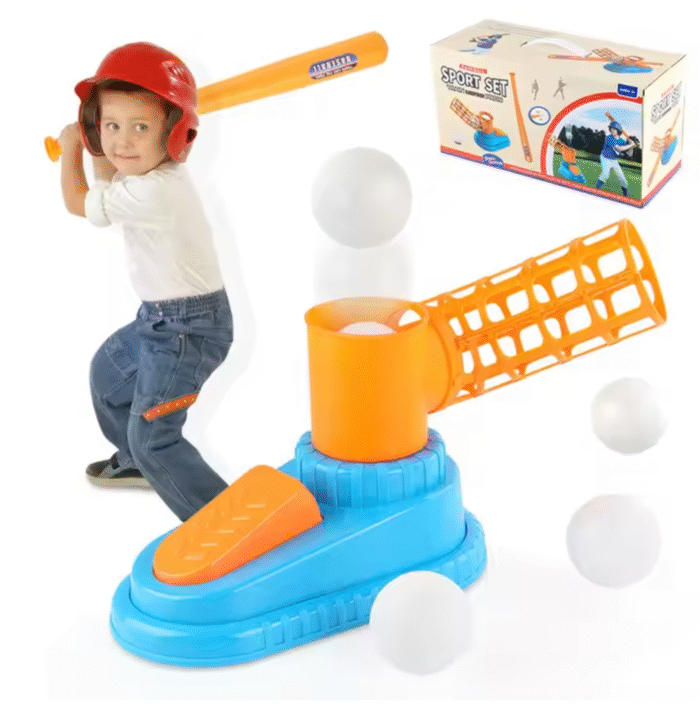 Kids’ Pop-Up Baseball Set – Outdoor Sports Toy Balls & Garden Play Structure