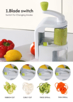 Manual Salad Spinner & Vegetable Spiralizer