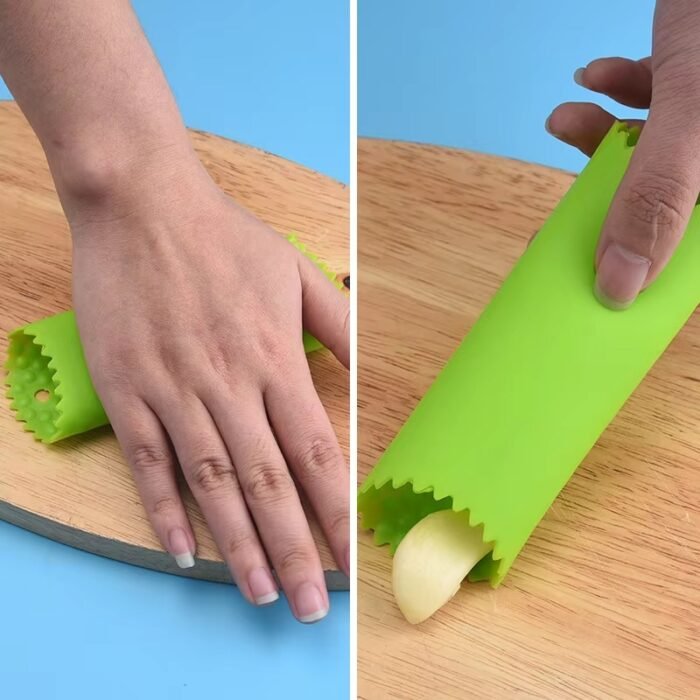 Manual Silicone Garlic Peeler Roller – Easy Garlic Skin Remover & Kitchen Stripping Tool