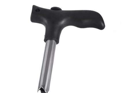 Manual Young Coconut Opener Tool – Stainless Steel Hole Drilling Cutter with Plastic Handle