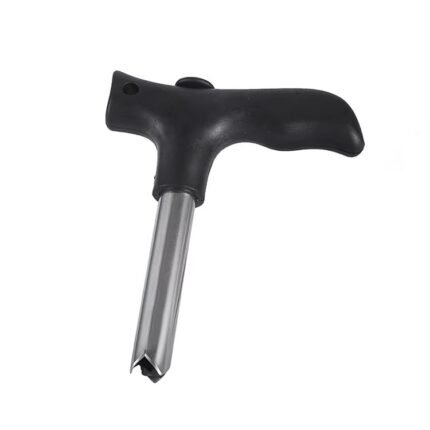 Manual Young Coconut Opener Tool – Stainless Steel Hole Drilling Cutter with Plastic Handle
