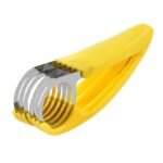 Multi-Function Fruit & Sausage Slicer – Stainless Steel Banana, Ham & Veggie Cutter for Quick Salads