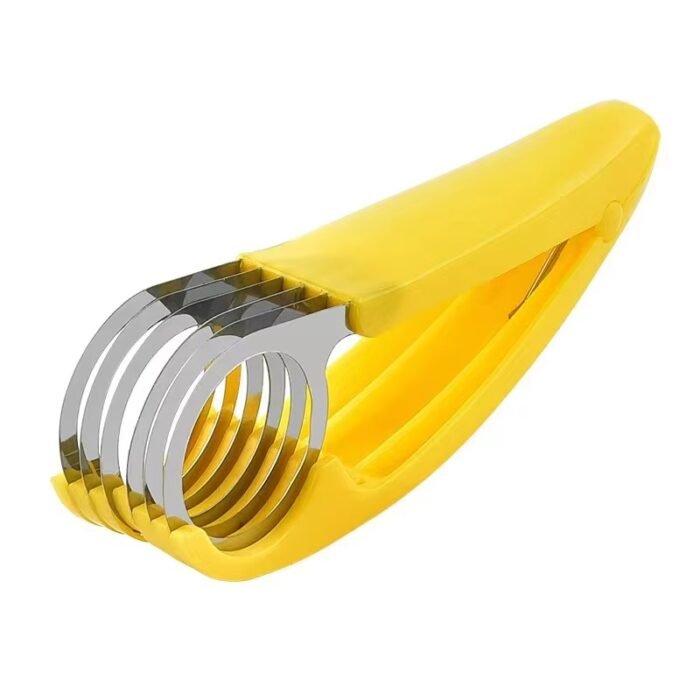 Multi-Function Fruit & Sausage Slicer – Stainless Steel Banana, Ham & Veggie Cutter for Quick Salads