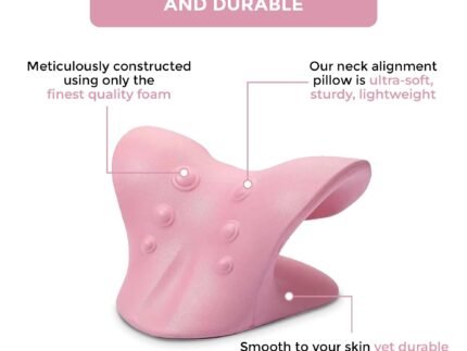 Neck Straightener C Shape Chiropractic Cervical Traction Device – Neck & Shoulder Stretcher Relaxer for Pain Relief