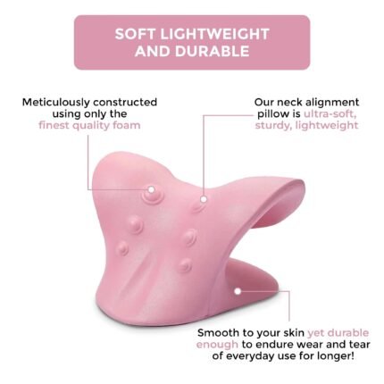 Neck Straightener C Shape Chiropractic Cervical Traction Device – Neck & Shoulder Stretcher Relaxer for Pain Relief