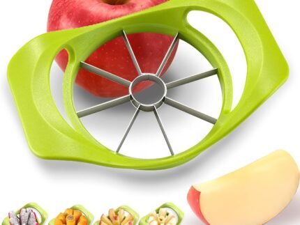 Stainless Steel Apple Slicer & Corer – Quick Fruit Cutter for Kitchen and Snack Prep