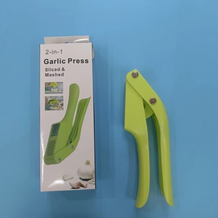 Stainless Steel Garlic Ginger Slicer & Masher – ABS Handle Kitchen Tool & Garlic Clip