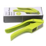 Stainless Steel Garlic Ginger Slicer & Masher – ABS Handle Kitchen Tool & Garlic Clip