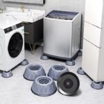 Universal Anti-Vibration Washing Machine Feet Pads – Shock & Noise Absorbing Stabilizer Supports