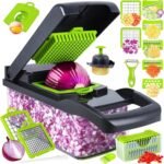 16-in-1 Multifunctional Vegetable Cutter & Chopper – Mandoline Slicer, Onion Dicer, Kitchen Tool Set