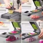 16-in-1 Multifunctional Vegetable Cutter & Chopper – Mandoline Slicer, Onion Dicer, Kitchen Tool Set