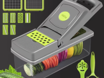 16-in-1 Multifunctional Vegetable Cutter & Chopper – Mandoline Slicer, Onion Dicer, Kitchen Tool Set