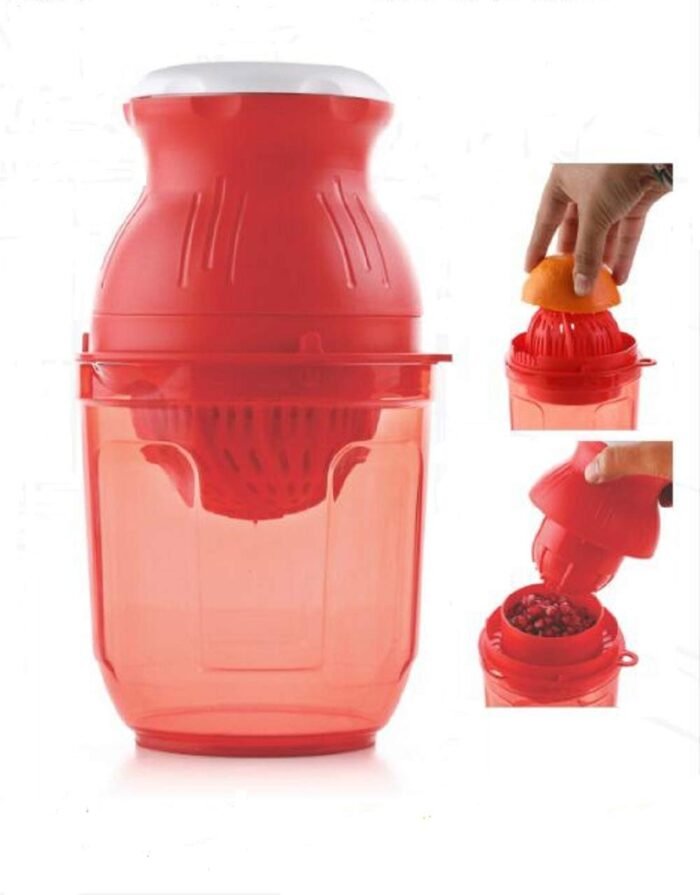2-in-1 Manual Hand Press Juicer for Pomegranate, Orange & Lime – Fresh Fruit Extractor