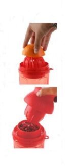 2-in-1 Manual Hand Press Juicer for Pomegranate, Orange & Lime – Fresh Fruit Extractor
