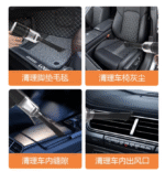 3-in-1 High-Power Wireless Car Vacuum Cleaner – Portable Suction, Blower & Multifunction Cleaner for Vehicle & Laptop