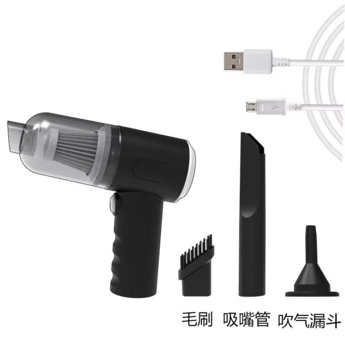 3-in-1 High-Power Wireless Car Vacuum Cleaner – Portable Suction, Blower & Multifunction Cleaner for Vehicle & Laptop