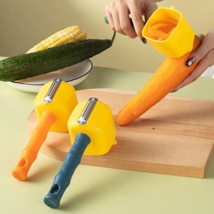 3-in-1 Stainless Steel Vegetable & Fruit Peeler with Storage Box