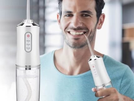 4-in-1 Cordless Water Flosser with Adjustable Modes, 220 ml Detachable Tank & Type-C Charging