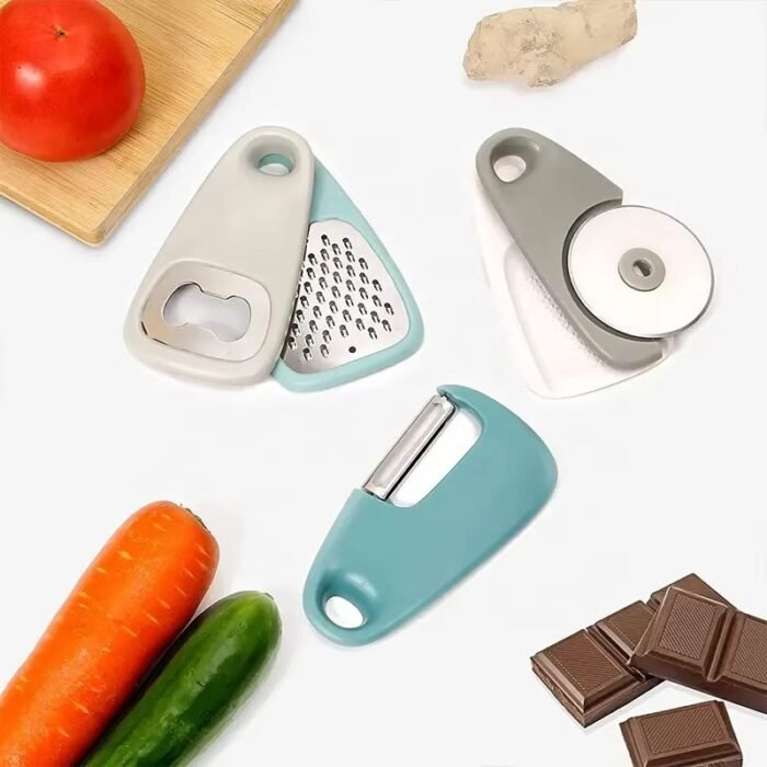 5-in-1 Multi-Functional Kitchen Gadget Set – Foldable Wire Cutter, Peeler & Bottle Opener Portable Tool