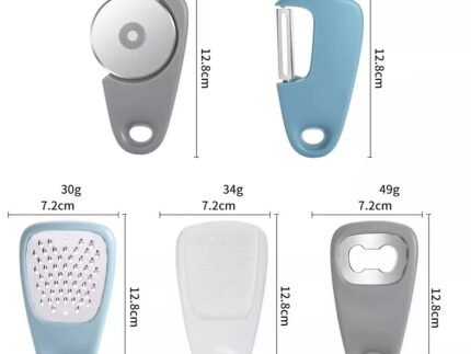5-in-1 Multi-Functional Kitchen Gadget Set – Foldable Wire Cutter, Peeler & Bottle Opener Portable Tool