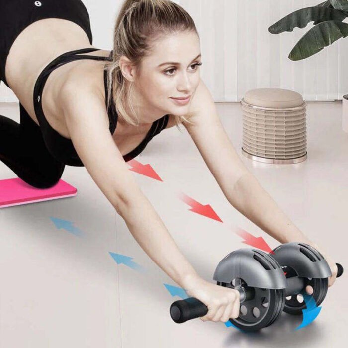 Ab Wheel Roller for Abs & Core Workout – Home Gym Abdominal Exercise Equipment