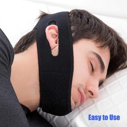 Adjustable Anti-Snore Comfort Fit Chin Strap – Stop Snoring Sleep Aid Device