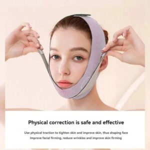 Adjustable Elastic V Line Face Slimming Belt – Double Chin Reducer for Men & Women