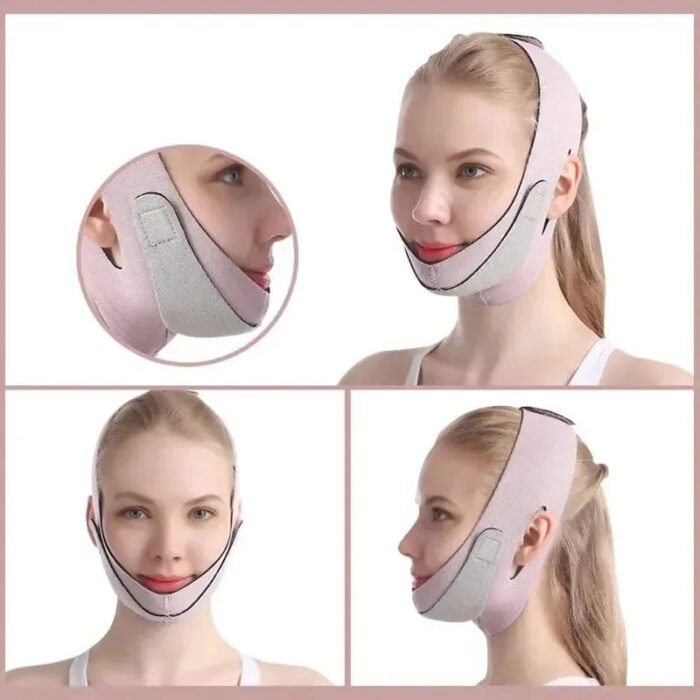 Adjustable Elastic V Line Face Slimming Belt – Double Chin Reducer for Men & Women