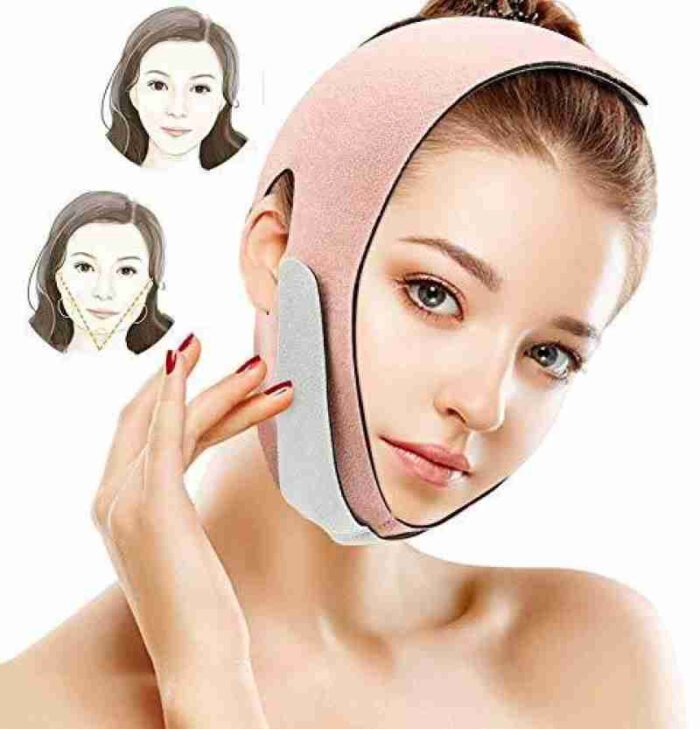Adjustable Elastic V Line Face Slimming Belt – Double Chin Reducer for Men & Women