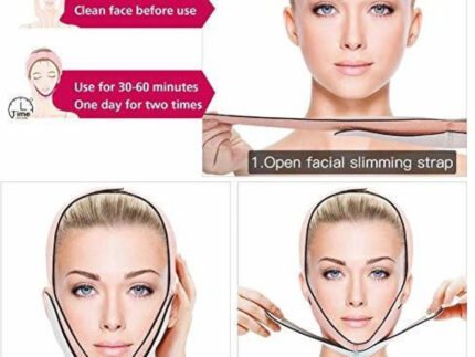 Adjustable Elastic V Line Face Slimming Belt – Double Chin Reducer for Men & Women
