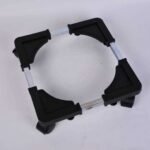 Adjustable Mobile Base with Rubber Wheels for Washing Machines & Refrigerators