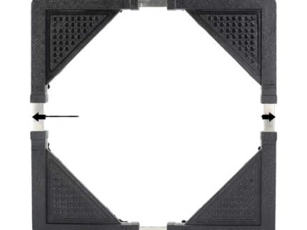 Adjustable Mobile Base with Rubber Wheels for Washing Machines & Refrigerators