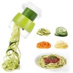 Adjustable Spiral Vegetable Cutter & Grater – Portable Cucumber, Potato, and Carrot Spiral Slicer Kitchen Gadget