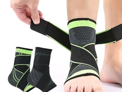 Adjustable Sports Ankle Compression Sleeve – Pain Relief & Injury Recovery Support Brace