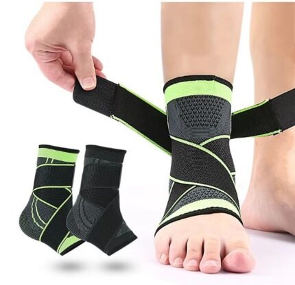 Adjustable Sports Ankle Compression Sleeve – Pain Relief & Injury Recovery Support Brace