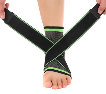Adjustable Sports Ankle Compression Sleeve – Pain Relief & Injury Recovery Support Brace