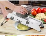 Adjustable Stainless Steel Mandoline Slicer – Manual Vegetable & Fruit Cutter for Onion, Potato, Tomato, Cucumber