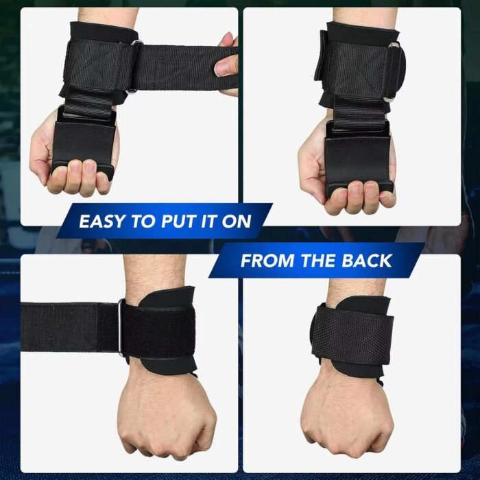 Adjustable Weightlifting Wrist Straps with Power Support – Explosive Training Pull-Up & Fitness Bar Guards