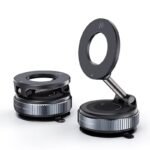Aluminium Alloy Magnetic Mobile Phone Holder – Strong Suction Cup Car Mount for Navigation & Hands-Free Use