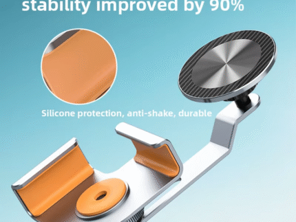 Aluminum Alloy Magnetic Car Phone Holder – Waterproof Floating Screen Mount for Dashboard & Windshield