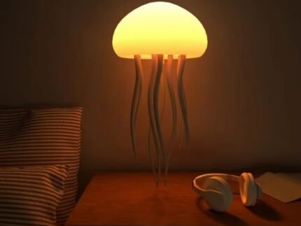Automatic Jellyfish Tank Lamp – LED Decorative Light for Bedroom & Living Room