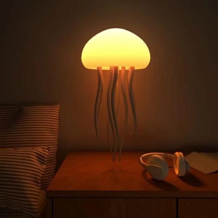 Automatic Jellyfish Tank Lamp – LED Decorative Light for Bedroom & Living Room