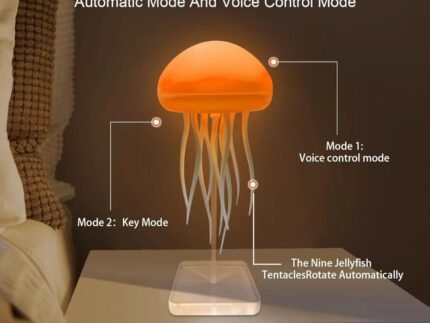 Automatic Jellyfish Tank Lamp – LED Decorative Light for Bedroom & Living Room