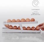 Automatic Rolling Egg Dispenser – Double Layer Refrigerator Egg Holder & Storage Container Box